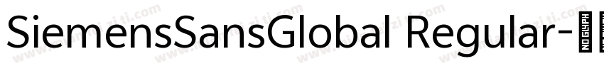 SiemensSansGlobal Regular字体转换